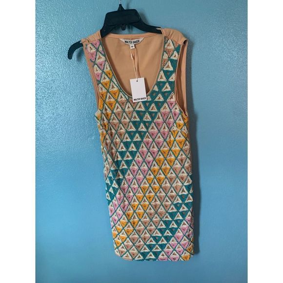 NWT Walter Baker Beaded Colbie Dress with Vera Cruz beading, Size XS - Picture 5 of 7